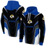 los-angeles-rams-futuristic-pattern-blue-black-hoodie-best-selling