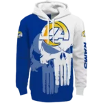 los-angeles-rams-graphic-punisher-blue-white-hoodie-best-selling