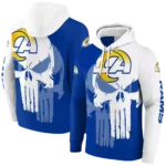 los-angeles-rams-graphic-punisher-blue-white-hoodie-best-selling