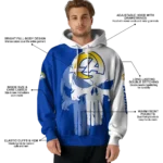 los-angeles-rams-graphic-punisher-blue-white-hoodie-best-selling