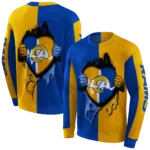 los-angeles-rams-heartbeat-graphic-blue-hoodie-best-selling