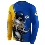 los-angeles-rams-jack-skellington-blue-hoodie-best-selling