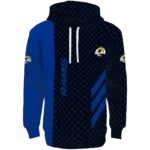 los-angeles-rams-monogram-pattern-blue-hoodie-best-selling