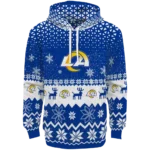 los-angeles-rams-reindeer-motif-blue-hoodie-best-selling