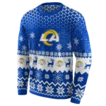 los-angeles-rams-reindeer-motif-blue-hoodie-best-selling