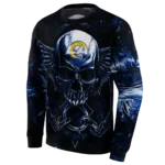 los-angeles-rams-skull-artwork-blue-black-hoodie-best-selling