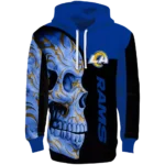 los-angeles-rams-skull-motif-blue-black-hoodie-best-selling
