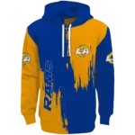 los-angeles-rams-splatter-effect-blue-hoodie-best-selling