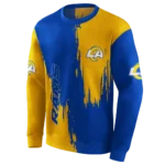 los-angeles-rams-splatter-effect-blue-hoodie-best-selling