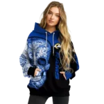 los-angeles-rams-sugar-skull-blue-black-hoodie-best-selling