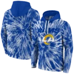 los-angeles-rams-tie-dye-pattern-blue-hoodie-best-selling