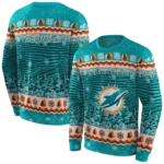 miami-dolphins-christmas-trees-aqua-hoodie-best-selling