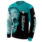 miami-dolphins-sugar-skull-aqua-black-hoodie-best-selling
