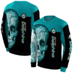 miami-dolphins-sugar-skull-aqua-black-hoodie-best-selling