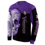 minnesota-vikings-sugar-skull-purple-black-hoodie-best-selling