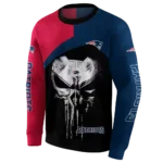 new-england-patriots-skull-punisher-red-black-hoodie-best-selling