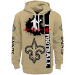 new-orleans-saints-football-heartbeat-gold-hoodie-best-selling