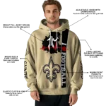 new-orleans-saints-football-heartbeat-gold-hoodie-best-selling