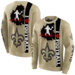 new-orleans-saints-football-heartbeat-gold-hoodie-best-selling