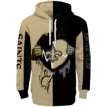 new-orleans-saints-heartbeat-graphic-gold-hoodie-best-selling