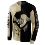 new-orleans-saints-heartbeat-graphic-gold-hoodie-best-selling