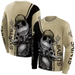 new-orleans-saints-jack-skellington-gold-hoodie-best-selling