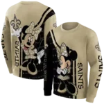 new-orleans-saints-minnie-mouse-gold-hoodie-best-selling