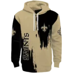 new-orleans-saints-splatter-effect-gold-hoodie-best-selling