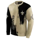 new-orleans-saints-splatter-effect-gold-hoodie-best-selling