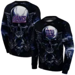 new-york-giants-skull-artwork-blue-black-hoodie-best-selling