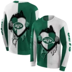 new-york-jets-heartbeat-graphic-green-hoodie-best-selling
