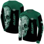 new-york-jets-sugar-skull-green-black-hoodie-best-selling