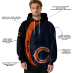 personalized-chicago-bears-minimalist-design-blue-black-hoodie-best-selling