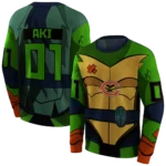 personalized-chicago-bears-superhero-armor-blue-green-hoodie-best-selling
