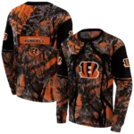 personalized-cincinnati-bengals-hunting-theme-orange-black-hoodie-best-selling