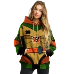 personalized-cincinnati-bengals-superhero-armor-orange-green-hoodie-best-selling