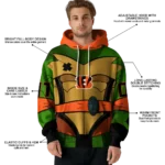 personalized-cincinnati-bengals-superhero-armor-orange-green-hoodie-best-selling