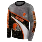 personalized-cleveland-browns-hexagonal-mesh-brown-black-gray-hoodie-best-selling