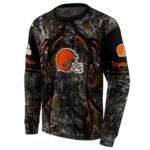 personalized-cleveland-browns-hunting-theme-brown-black-hoodie-best-selling