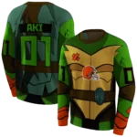 personalized-cleveland-browns-superhero-armor-brown-green-hoodie-best-selling