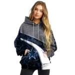 personalized-dallas-cowboys-hexagonal-mesh-blue-black-gray-hoodie-best-selling