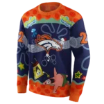 personalized-denver-broncos-spongebob-patrick-star-orange-navy-hoodie-best-selling