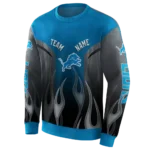 personalized-detroit-lions-flame-design-blue-hoodie-best-selling