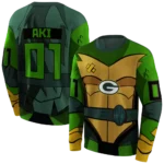 personalized-green-bay-packers-superhero-armor-green-hoodie-best-selling