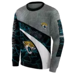 personalized-jacksonville-jaguars-hexagonal-mesh-teal-black-gray-hoodie-best-selling