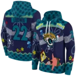 personalized-jacksonville-jaguars-spongebob-patrick-star-teal-navy-hoodie-best-selling