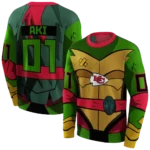 personalized-kansas-city-chiefs-superhero-armor-red-green-hoodie-best-selling