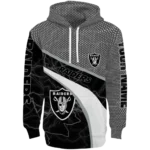 personalized-las-vegas-raiders-hexagonal-mesh-black-gray-hoodie-best-selling