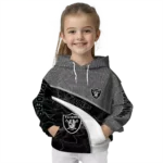 personalized-las-vegas-raiders-hexagonal-mesh-black-gray-hoodie-best-selling