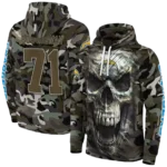 personalized-los-angeles-chargers-camo-skull-hoodie-best-selling